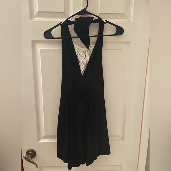 Black Romper Dress - Picture 2 of 3